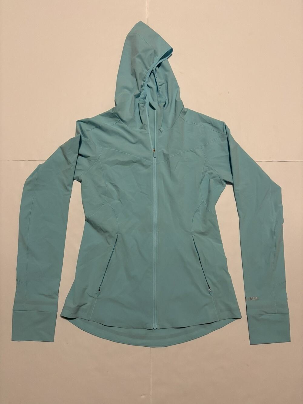 Lululemon Women’s Hooded Full Zip Running Jacket Blue 6